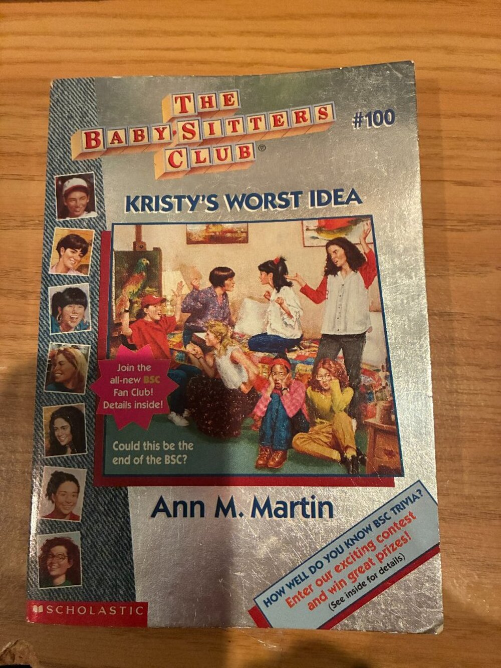 Kristy's Worst Idea (Baby-Sitters Club - Paperback, by Martin Ann M. SIGNED